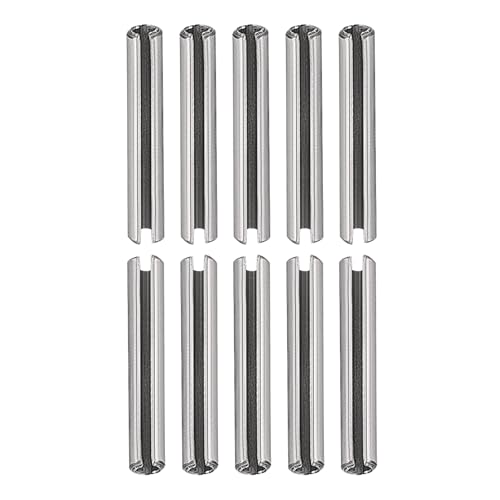 DTGN 1.5x20mm(DxL) Pasadores de Resorte Ranurados - 20 Piezas - para Hogar Máquina Sujetador - Ranurado Resorte Pasador de 304 Inoxidable Acero Pasador Tensión Divididos - Plateado