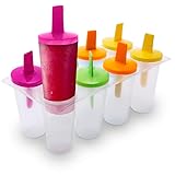 Ice Cream Maker Ice Pop Mold - 8Pcs Baby Popsicle Maker Mini Ice Cream Popsicle Molds Reusable Ice Popsicle Sleeves for Kids - Popsicles Molds Ice Cream Mold Popsicle Holders for Kids