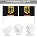 Coat Of Arms Of Germany German Car Flag Window Clip Flag 18 X 12 Inch Polyester Double Side Printing Uv Protection Vivid Color For Car Truck Decoracion (Not Including The Flagpole)