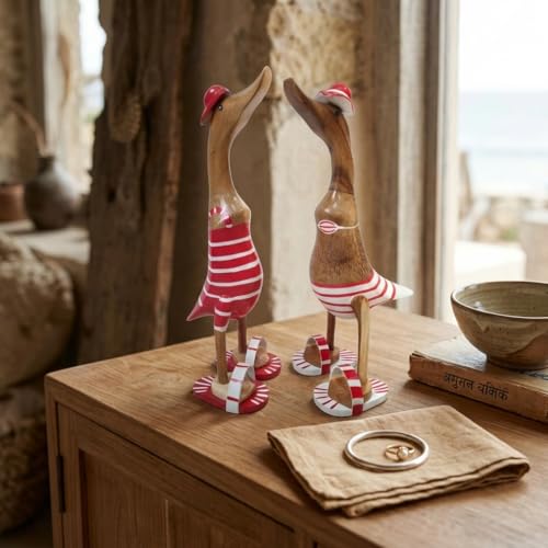 Patos de bambú decorativos solución para espacios vacíos y aburridos de 42 cm 3