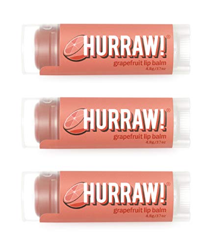 Hurraw! Bálsamo Labial Vaina de Pomelo - Orgánico, Vegano Certificado, Cruelty Free y Sin Gluten. Non-GMO. 100% Ingredientes Naturales. Sin Abejas, Soja ni Palma. (3)