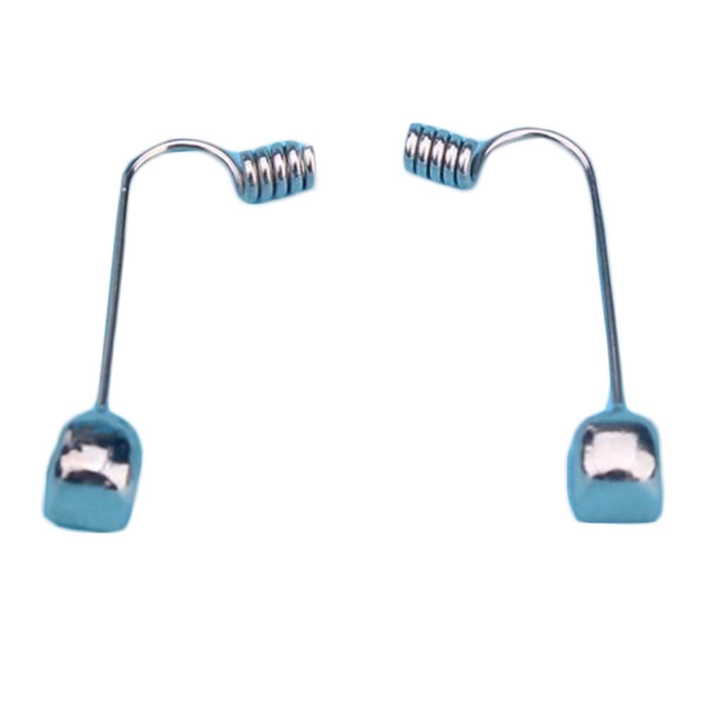 Coussinets de pont de nez Support de pont de nez de lunettes, plaquettes de nez de lunettes, 1 paire de bras de coussinet de nez de lunettes enfichables en métal argenté, kit de réparation de lunettes