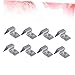 Happyyami 8pcs Stainless Steel Fish Tank Cover Holder Aquarium Support Bracket for Secure Covering