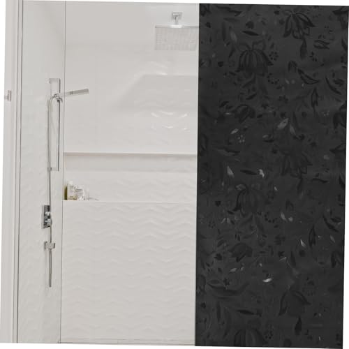 Película para ventana adhesiva PVC Black floral TEHAUX miniatura 2