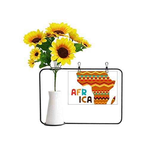 Carte de bénédiction Afrique à fleur tournesol rayures