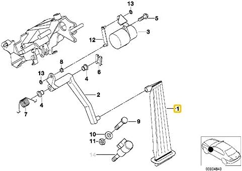 BMW Genuine Accelerator Pedal Assy