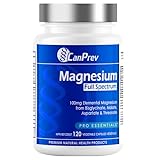 CanPrev Magnesium Full Spectrum 120 Vegan Capsules 120-Day Supply - Support for Sleep & Relaxation, Bone Density, Muscle Function, Electrolyte Balance - Pure, High-Absorption Magnesium Bisglycinate