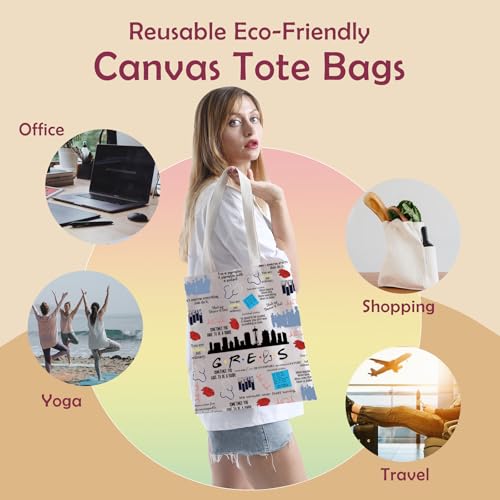 Bolsa Tote Gris Temática de Película para Mujer miniatura 6
