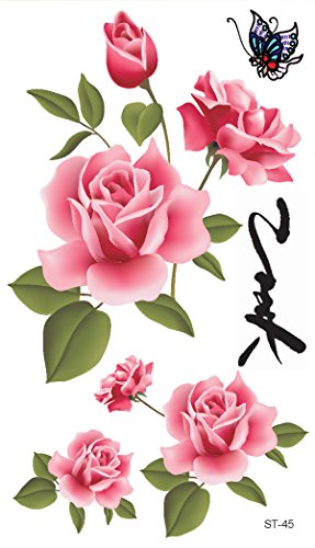 Supperb® Mix Flower Temporary Tattoos / 6-Pack #TOP6