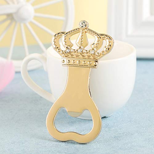 12Pcs Baby Shower Favors For Guest Supplies Crown Shaped Bottle Opener Wedding Favor With Box Wedding Favors Party Souvenirs Decorations (Crown 12Pcs) #TOP3