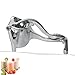 Exprimidor de Zumo Manual Profesional Portátil Grande,Aleación de Aluminio,Libre de BPA,Anticorrosión,Robusto Duradero,para Frutas,Cítricos,Limón,Naranja,Lima,Bebida,Lavable en Lavavajillas,Plateado