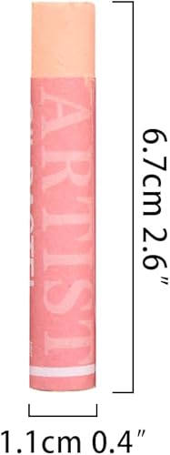 Miniatura 5 de qianshan Pasteles suaves al óleo, juego de 12 piezas de 6 colores surtidos, no tóxicos, textura suave, lápices de aceite vibrante y cremoso,