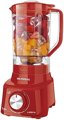 MONDIAL Liquidificador Turbo Full, Vermelho, 900W, 110V - L-900 F...