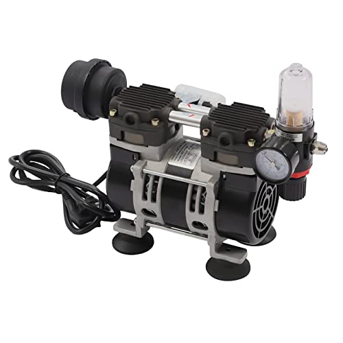 Vakuumpumpe Öilfrei 200w Unterdruckpumpe mit Manometer Industrie Vakuum Pumpe Laborpumpe