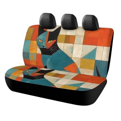 Housse de voiture motif chat pour voyager proprement avec son animal