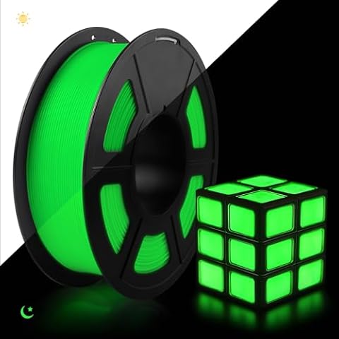 TECBEARS PLA Glow in The Dark Filament, 1kg, Glow Green