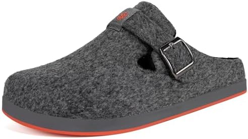 Sisttke Hausschuhe Damen Filzpantoffeln Herren Pantoffeln | Geschlossen,Bequem,Wechselfußbett,Winter Geschlossen,Indoor Outdoor,Slip On,Rutschfest Gummisohle,Leicht,Anti Rutsch,Plü