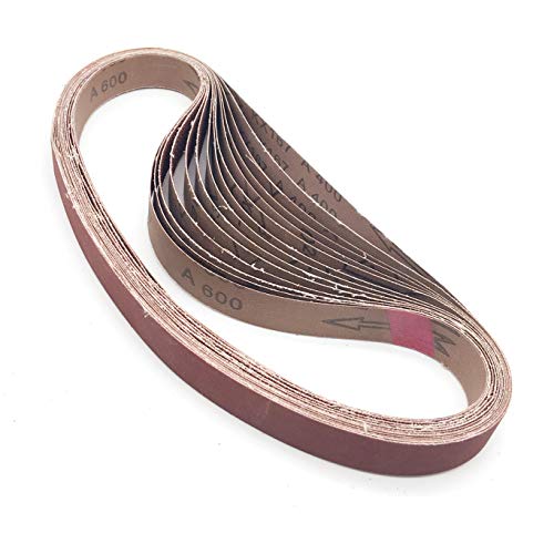 1-Inch x 30-Inch Belt Sander Paper, Aluminum Oxide Sanding Belt Assortment,2 Each of
