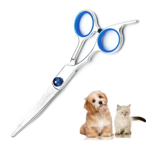 Hundepflege-Scheren-Set 4-teilig – 17,8 Cm Gebogen & Gerade, 16,5 Cm Effilierschere, Aus Edelstahl, Goldfarben