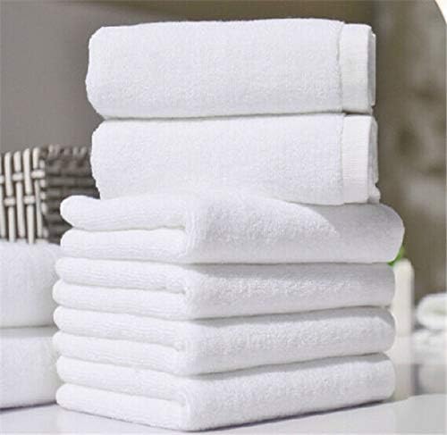 Sanjeev Textiles Hotel White Color Super Soft 100% Cotton Full Size Quick Absorption and Faster Drying Towel Luxury Bath Towel Set,Pack of 5