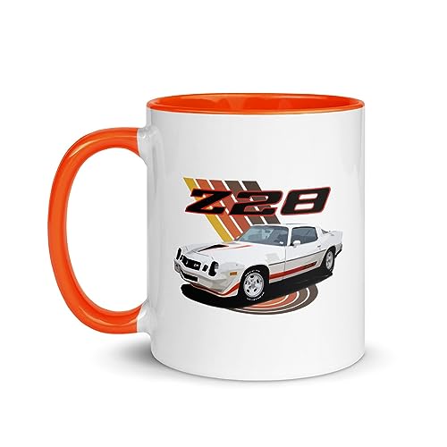 Mug Retro 1979 White Camaro Z28 Aesthetic Muscle Car miniatura 1