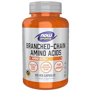 Now Foods, BCAA (Branched-Chain Amino Acids), 120 Vegan Capsules, Branched-Chain Amino Acids, Lab-Tested, Gluten Free, Vegetarian, SOYA Free, Non-GMO