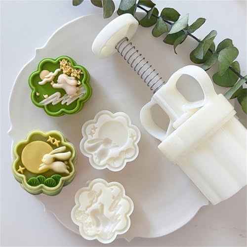 DIEKE Mold with 2 Stamp Pineapples Cake Bakewares Hand Pressed Dessert Baking Moulds Bean Pastes Cake Molds Hand Pressure Dessert - Image 2