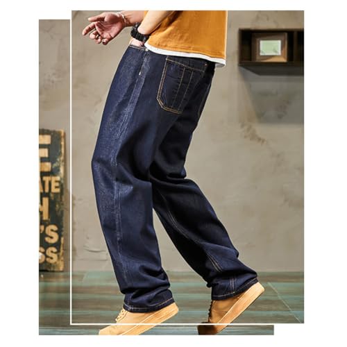 Jeans for Men Wide Leg Baggy Jeans Summer Loose Denim Trousers Vintage Streetwear 28-443