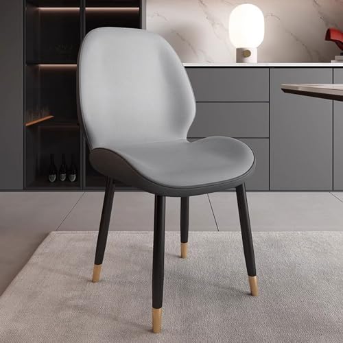 FYNNDM Juego de 2 sillas de Comedor tapizadas Modernas con Respaldo Alto y Patas de Metal. Asientos Elegantes para Cocina, Comedor o Sala de Estar.