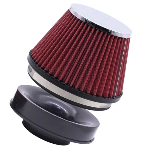 Filtro de aire universal de 89 mm y alto flujo para motor deportivo