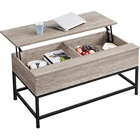 Yaheetech Lift-top Coffee Table with Storage Cover
