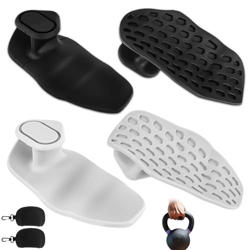 2 Paar Anti Rutsch Gym Grips, Griffpolster Kraftsport, Ergonomische Gummi Griffpads Krafttraining, Griffhilfen für Kraftsport, Fitness Handschuhe, für Powerlifting Klimmzüge Gymnastik Crosstraining