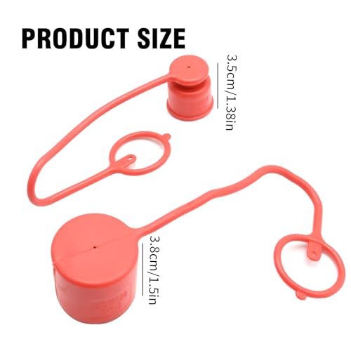 Image of 8 Pacs Dust Caps Plugs Rubber Covers, Replacement for Bobcat Hydraulic Connector Fittings, Replacement for Dixon HT, Replacement for Tomco FE