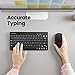 Perixx PERIDUO-712B Wireless Mini Keyboard and Mouse Set, Black, US English Layout