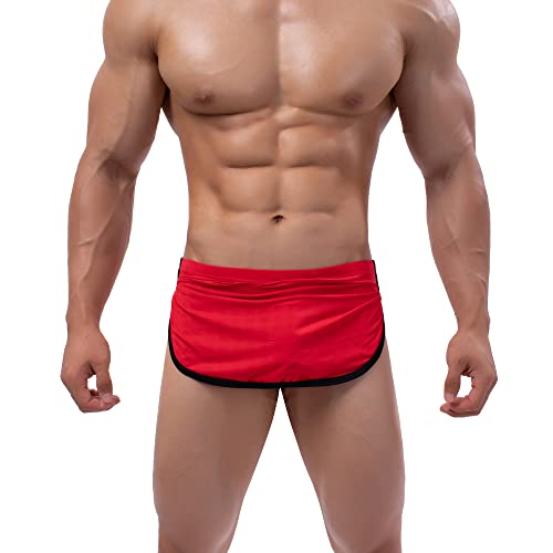 Men's Active Shorts Sports Underwear Boxer Brief for Men Lounge Side Splits Athletic Shorts2