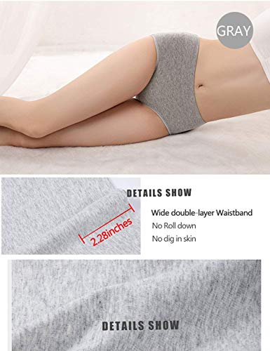 Ummiss Women's 5 Pack Ultra Soft Cotton Panties Underwear Briefs For Ladies -Multi -Xl #TOP7