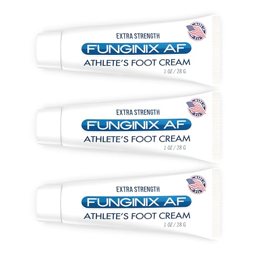 FUNGINIX AF Athletes Foot Cream - Topical Anti-Fungal Treatment, Eliminates Athlete's Foot Infections, Safe & Effective (3 Tubes)