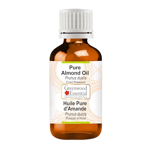 Greenwood Essential Pure Almond Oil (Prunus dulcis) Cold Pressed 30ml (1 oz)