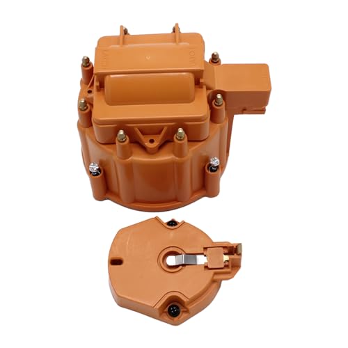 image for GSKMOTOR Performance Orange Male HEI Distributor Cap & Rotor Replaceme
