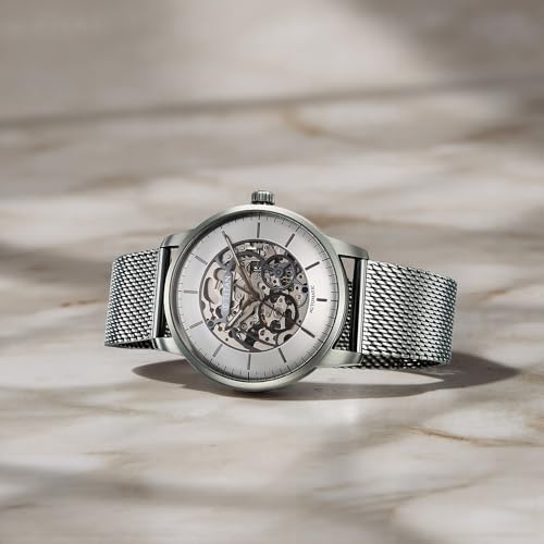 Image of Titan Automatic Color Upgrade Silver Dial Grey Leather Strap Watch for Men 90110QM02
