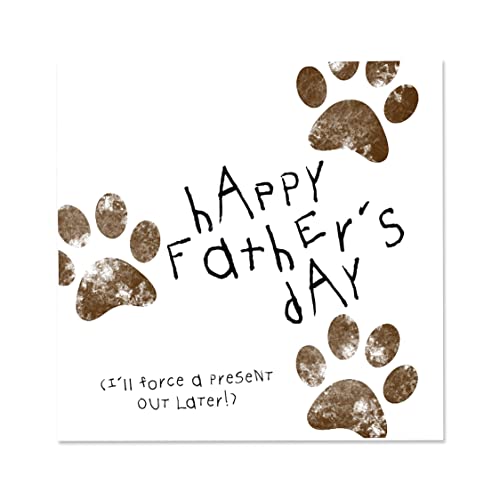 Incredibly Funny Card Card For Dog Owners and Lovers Gift for Light Hearted Laughter Happy Fathers Day From Son or Daughter