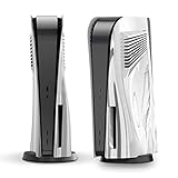 PS5 Plates for Disc Edition, innoAura PS5 Faceplate with Cooling Vents, Anti-Scratch Dustproof Protective PS5 Cover Plates, Premium ABS Replacement Shell for PS5 Disc Edition (Silver)