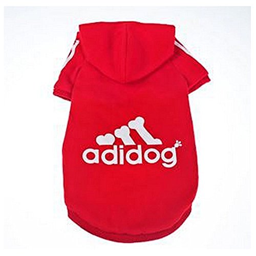 JUYUAN Adidog Hunde Warm Hoodies Mantel Kleidung Pullover Haustier Welpen T-Shirt,Sportliches Design Warme Kapuzenmantel-Mantel-Kleidung für großen Hund