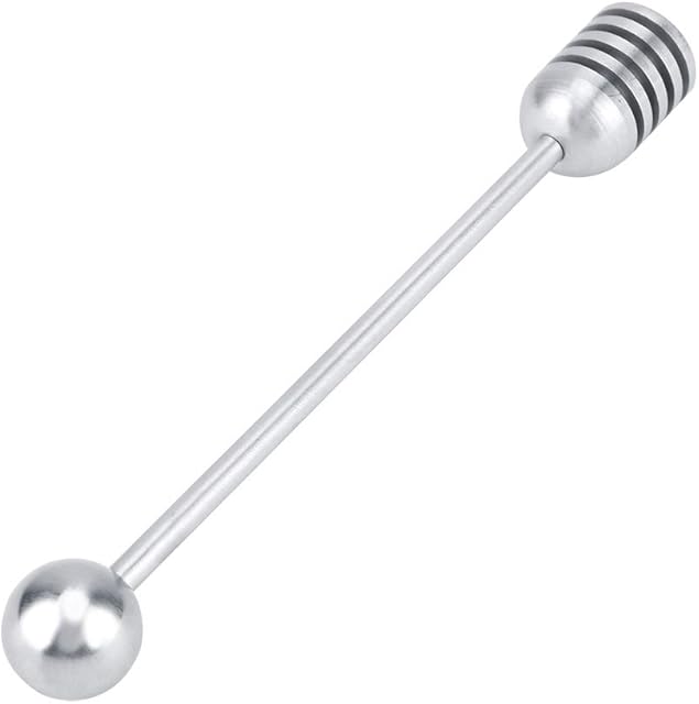 Honey Dipper Sticks,Solid Stainless Steel Honey Dipper Drizzler Stirrer Spoon,Honey Dipper Mixing Stick Tool,Honey and Syrup Dipper,Honey Spoon Stick for Honey Jars Dispense