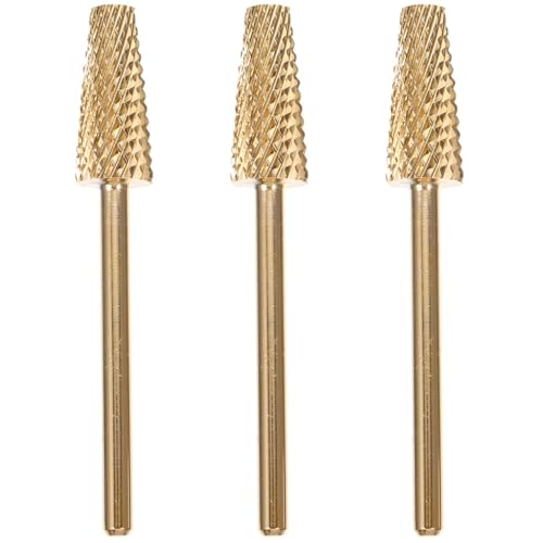 Accessoires de perceuse à ongles minkissy avec embout repousse-cuticules et kit de polissage doré