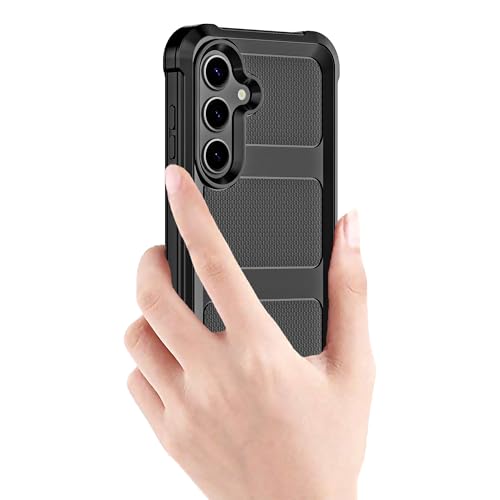 Image of Cubix Armor Defender Rugged Case Compatible for Samsung Galaxy S23 Plus Back Cover Slim, Shockproof, Dual-Layer Design with Camera Protection - Black