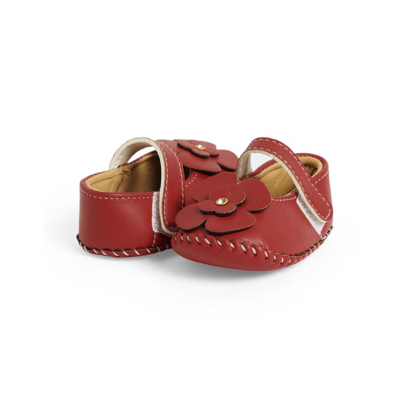 CHIU Present Plain Big Flower Belly Shoes For Baby Girl's 6 41C0jfAMEIL