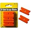 25 Plastic Double Edged Razor Blade and Titan Razor Scraper