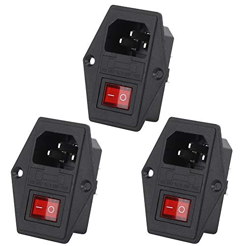 ANKROYU Power Socket Switch, Nylon Socket Switch, Stable Electrical Socket Switch, Power Plug Socket Switch for Receiver, Coffee Machine, Bread Machine