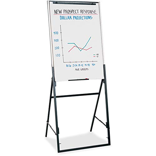 Quartet Futura Easel, Whiteboard/Flipchart, 24 X 36 Inches, Black Frame (351900) #TOP12